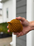 Flocked Acorn, Mustard