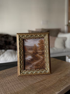 Autumn Driveway 5x7 Gilded Frame