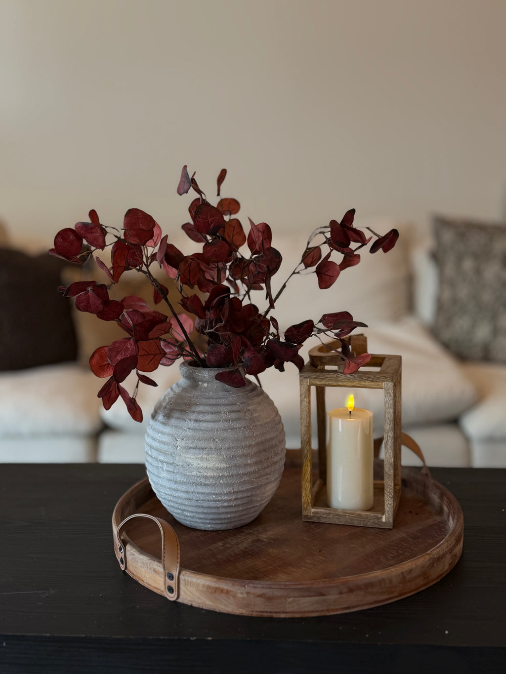 Eucalyptus Stem, Cranberry