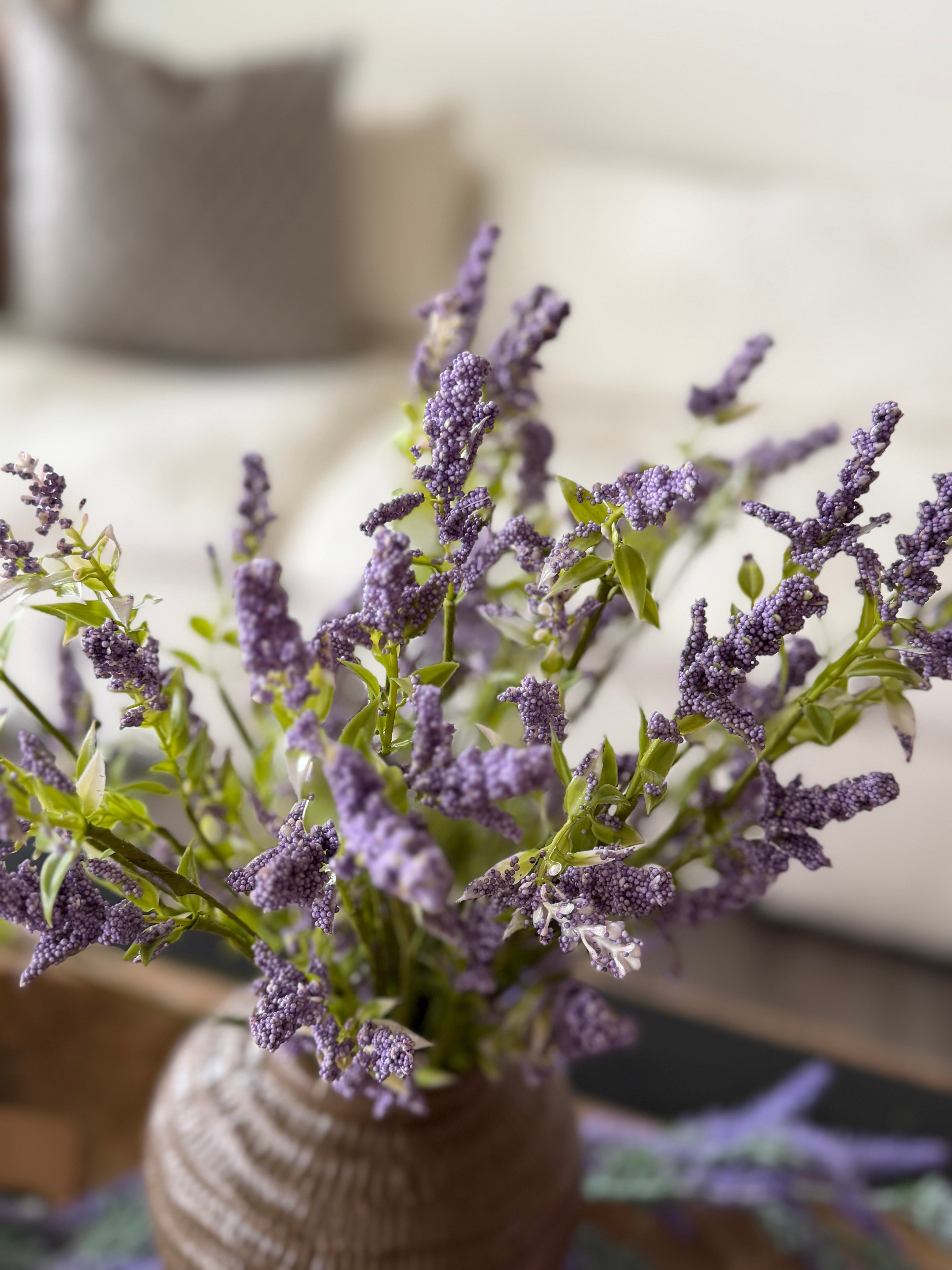 Lavender Wildflower Spray 21”