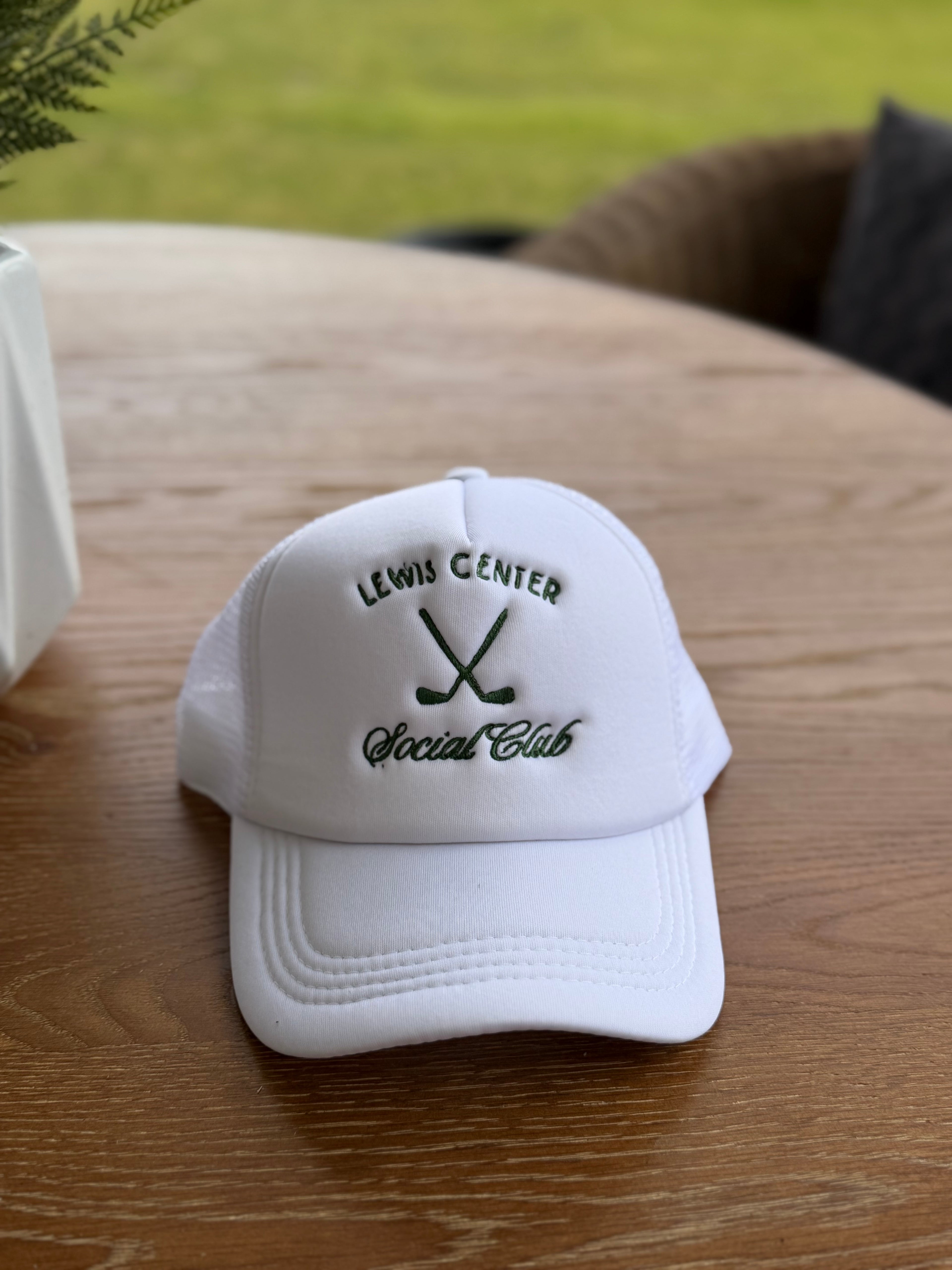 “Lewis Center Social Club” Embroidered Hat | Adjustable Snapback Hat | Trendy Graphic Hat