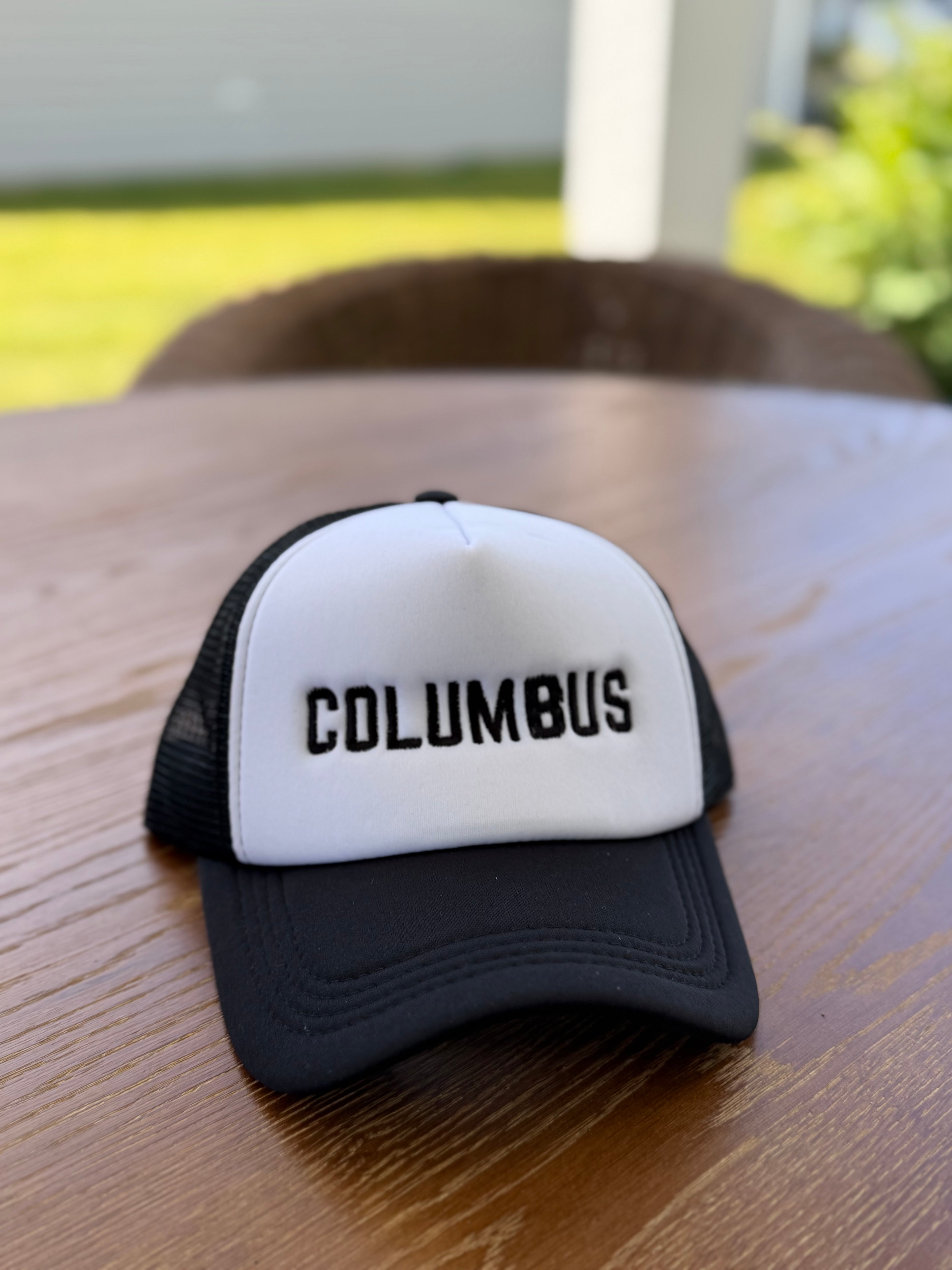 Columbus Embroidered Hat | Black