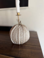 Resin Rope Pumpkin 6in