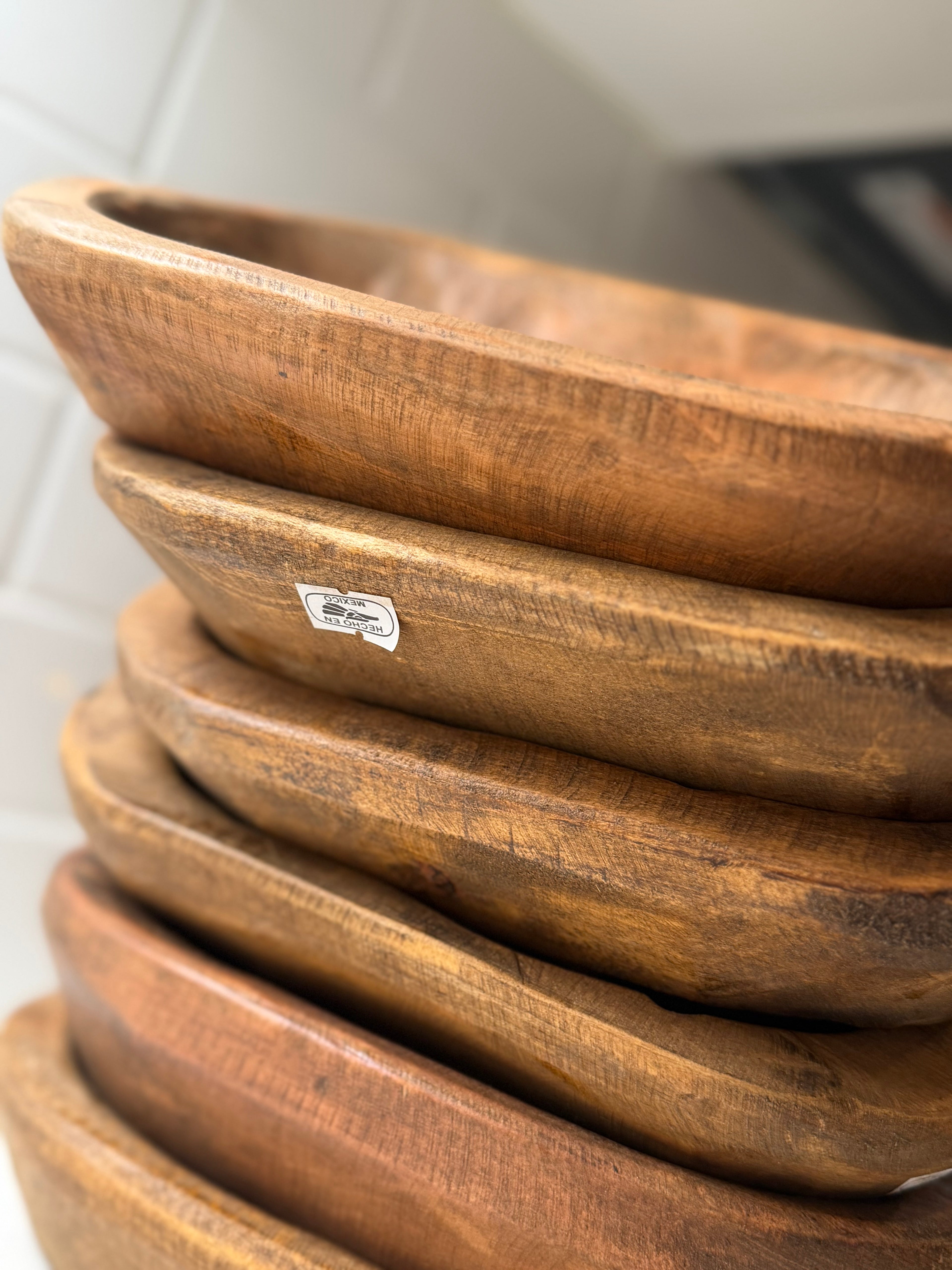 Medium Stain Dough Bowl