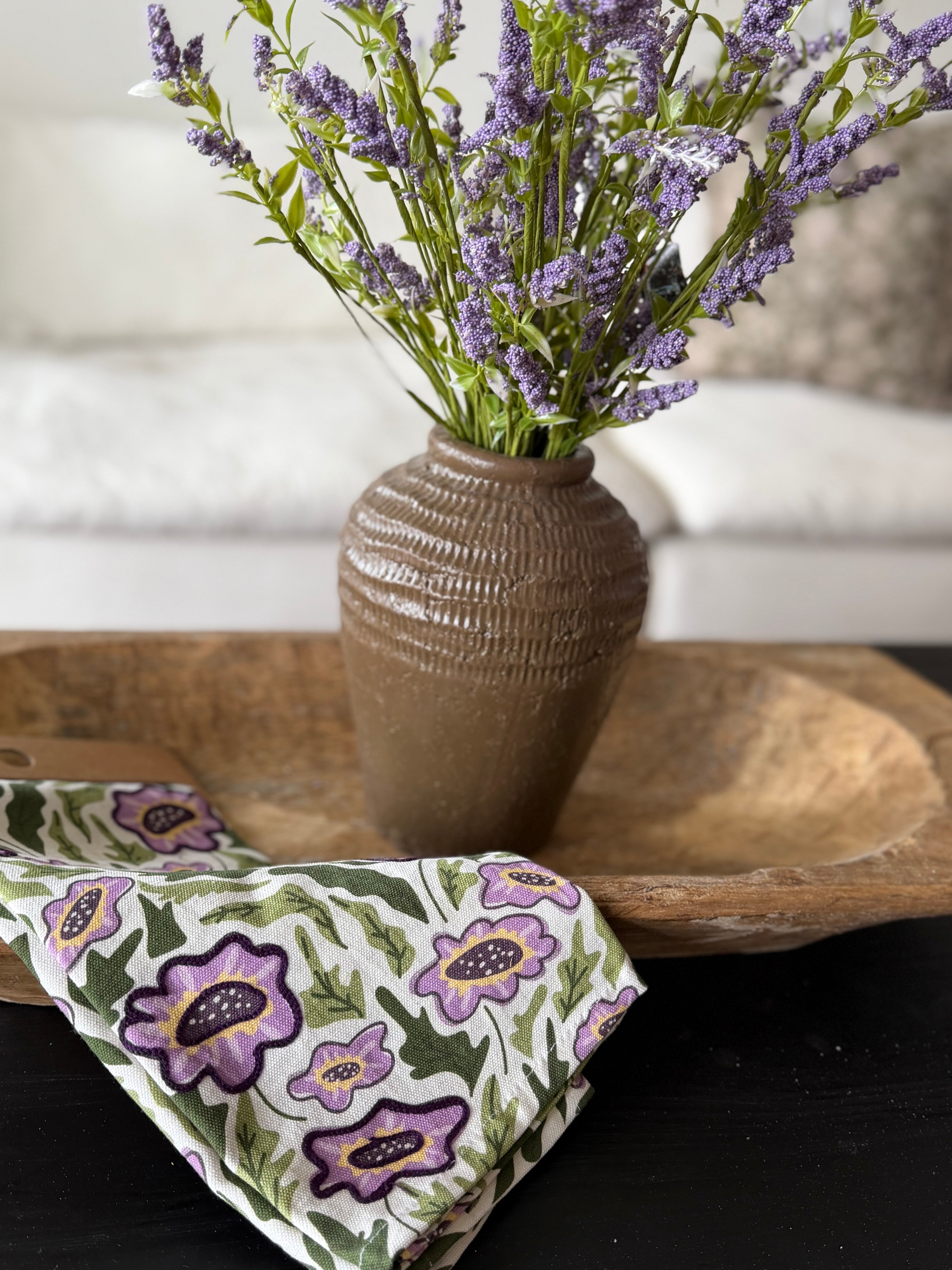 Pansy Tea Towel