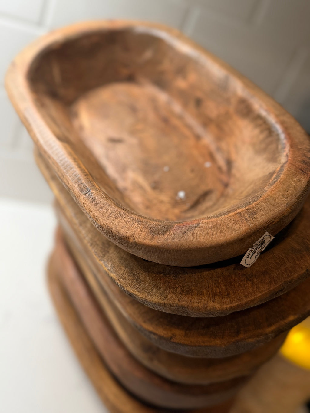 Medium Stain Dough Bowl