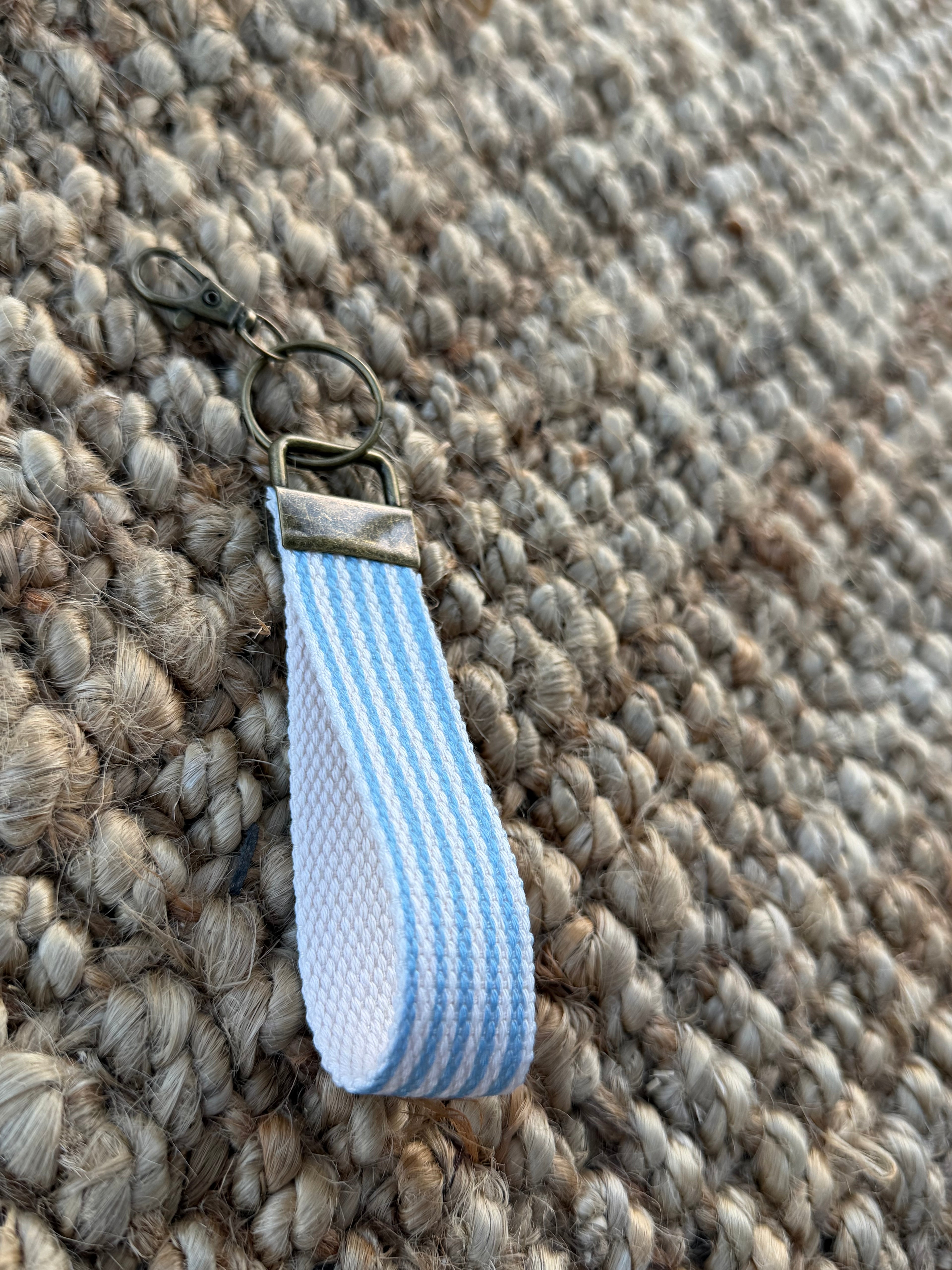 Coastal Stripes Key Fob