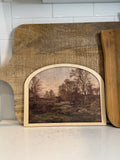 Autumn Woods Landscape Arched Frame