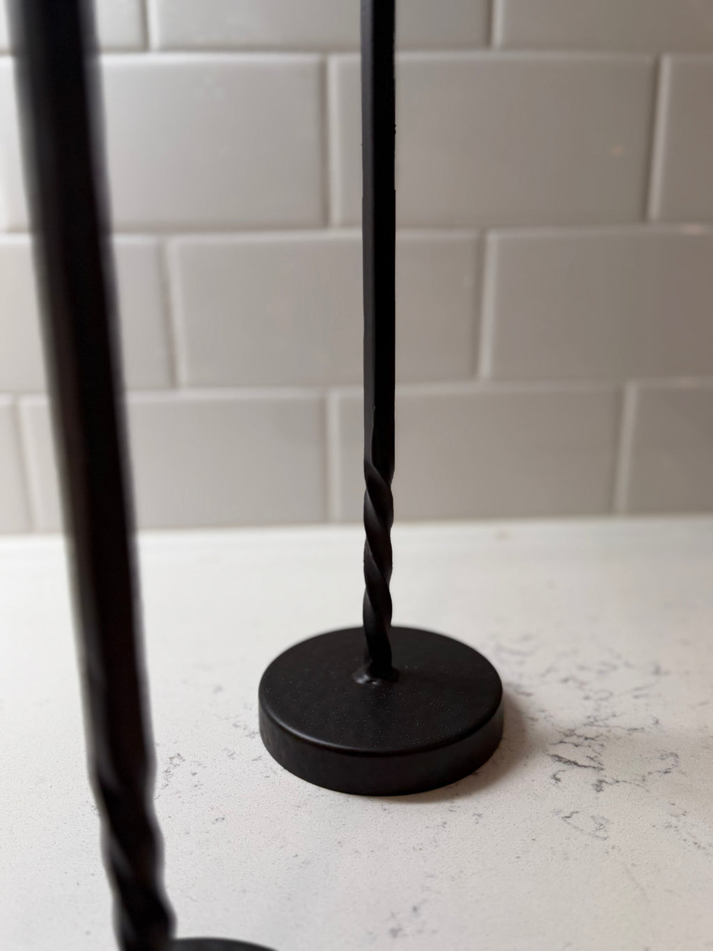 Black Taper Holder 12”