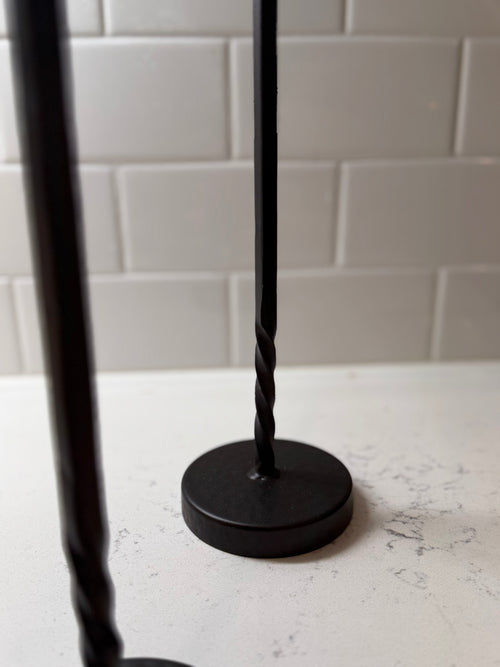 Black Taper Holder 12”