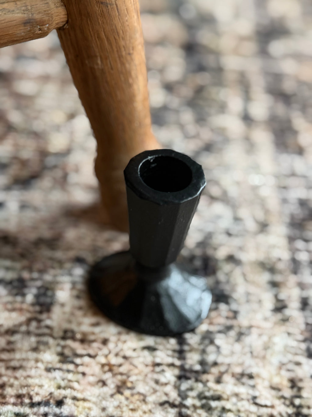 Cast Iron Taper Holder - Onyx
