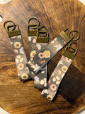 Olive Floral Meadow Key Fob