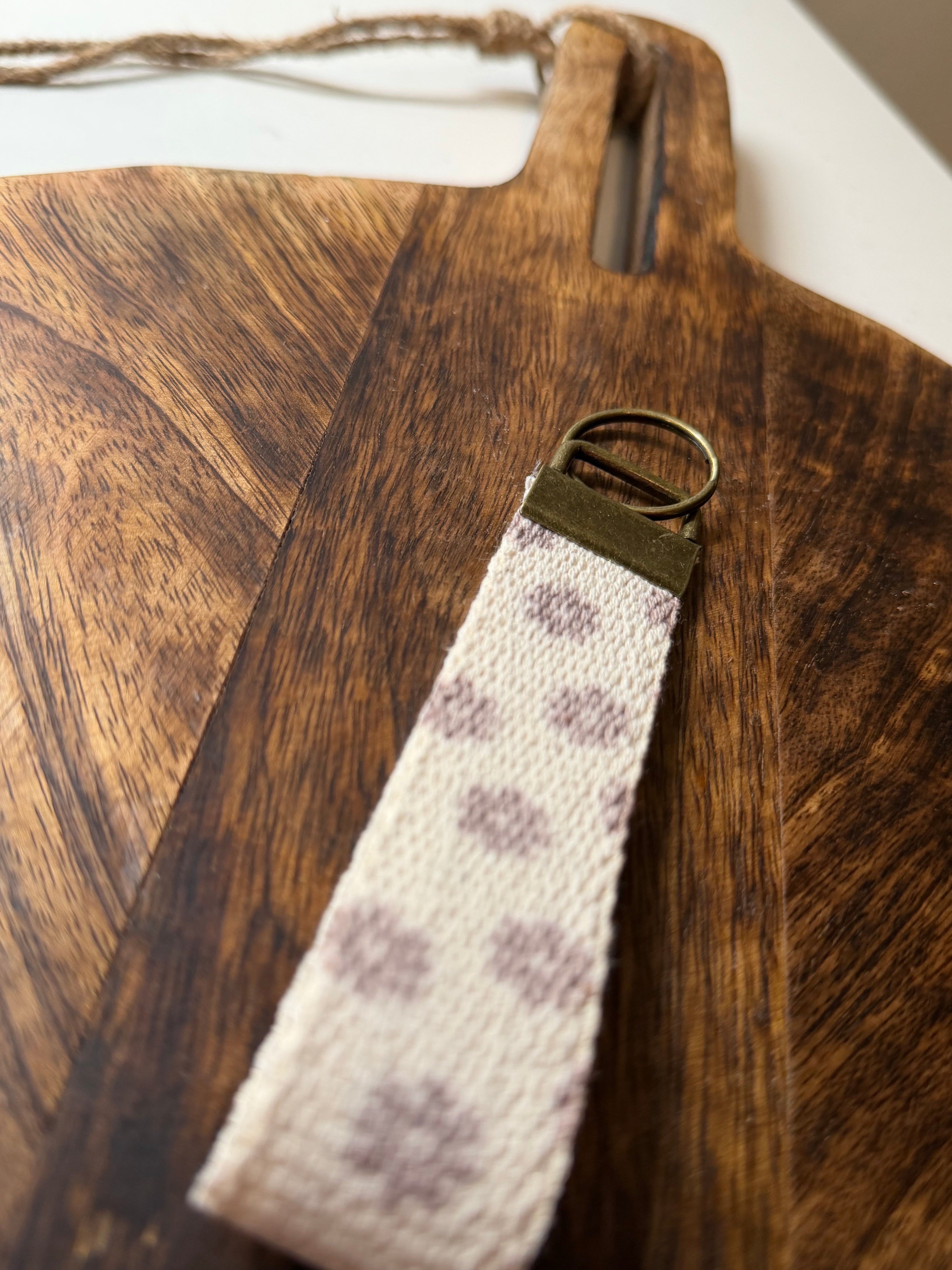 Blush Meadow Heavyweight Key Fob