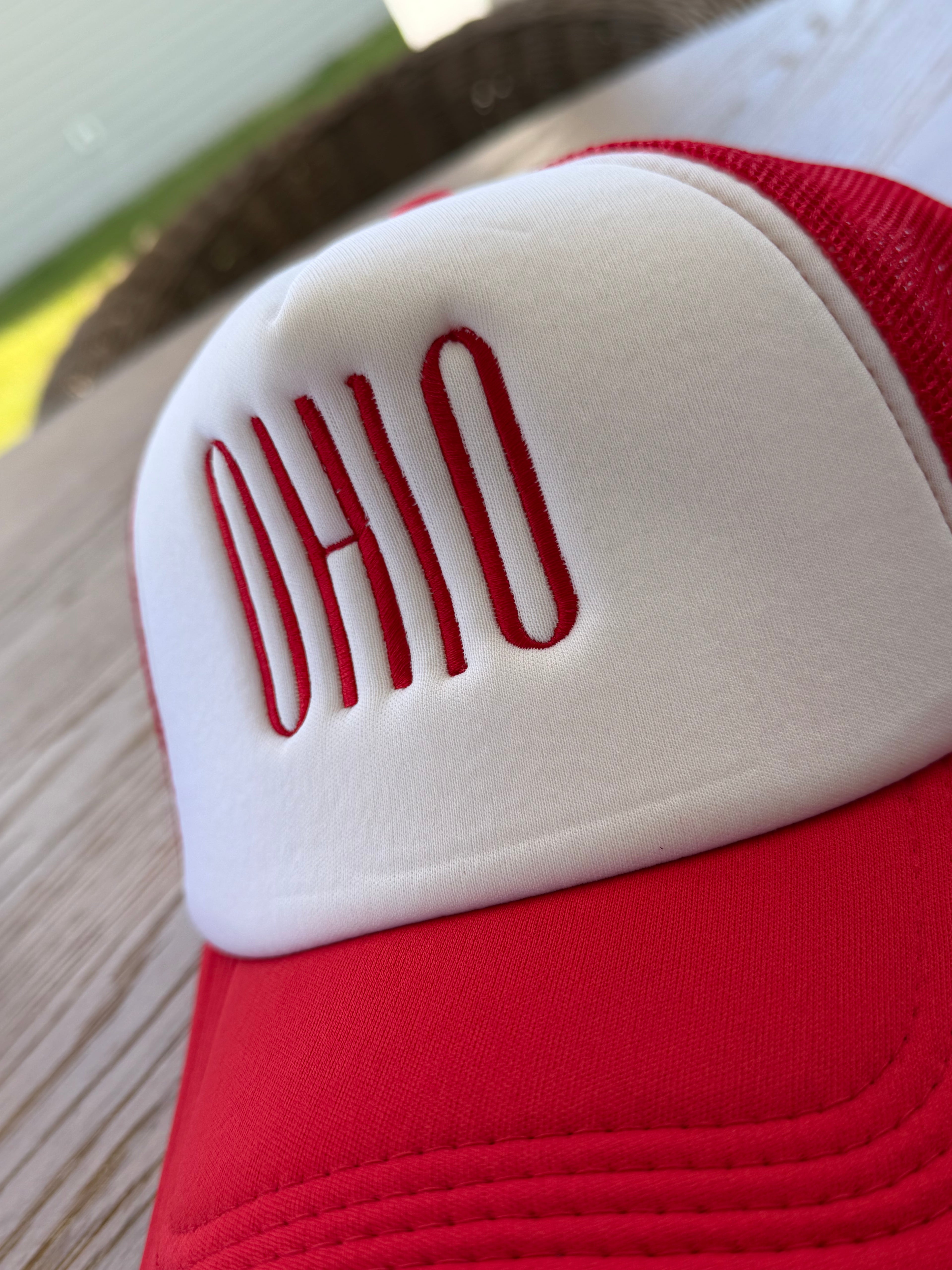 Ohio Embroidered Hat | Red
