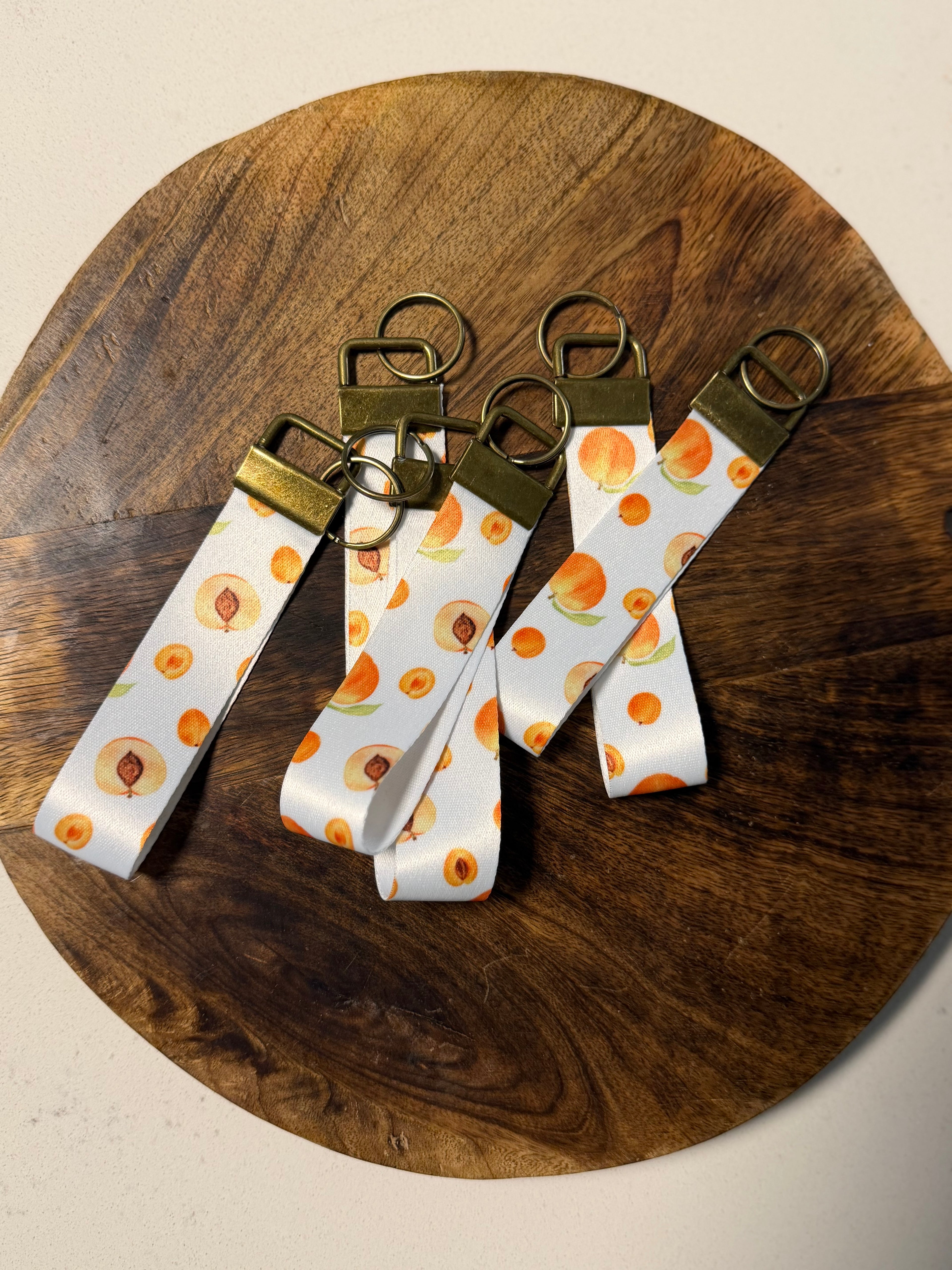 Peaches and Cream Key Fob