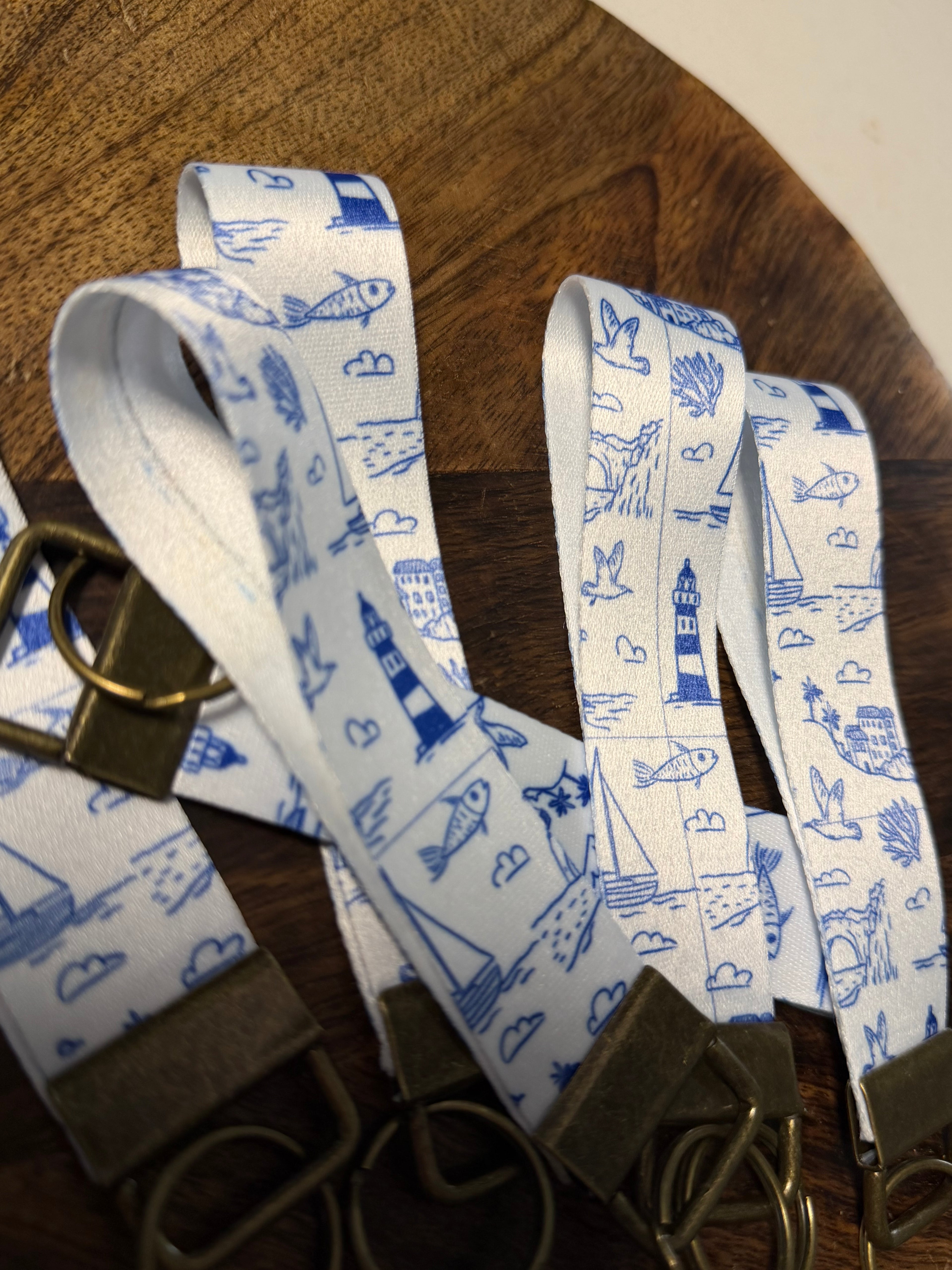 Coastal Inlet Icons Key Fob
