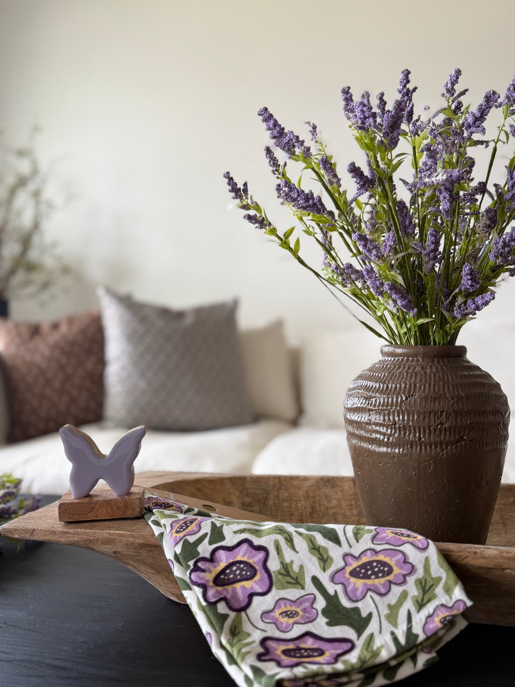 Lavender Butterfly Figure