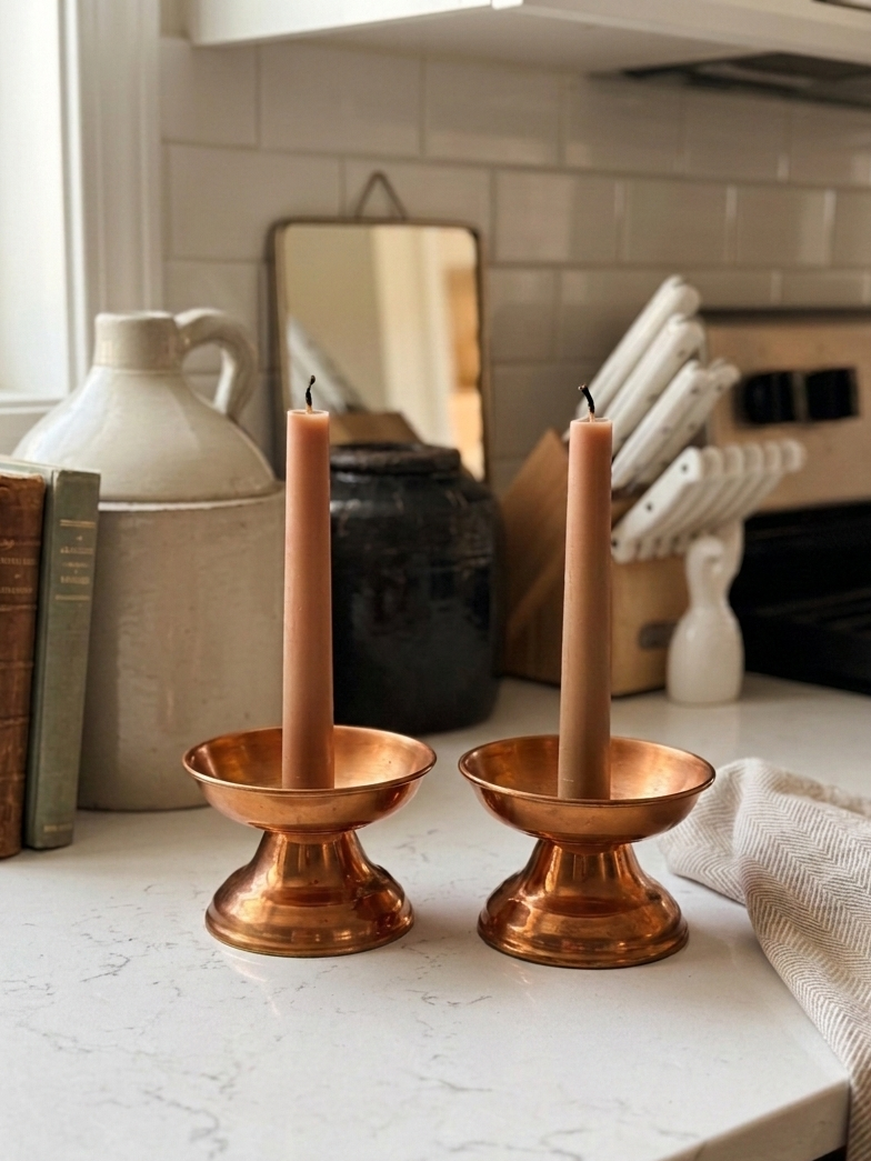Copper Taper Pedestals | Set of 2