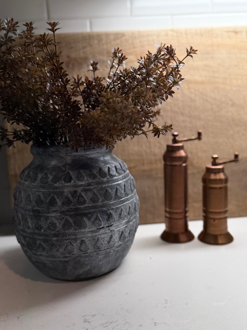 Charcoal Diamond Vessel