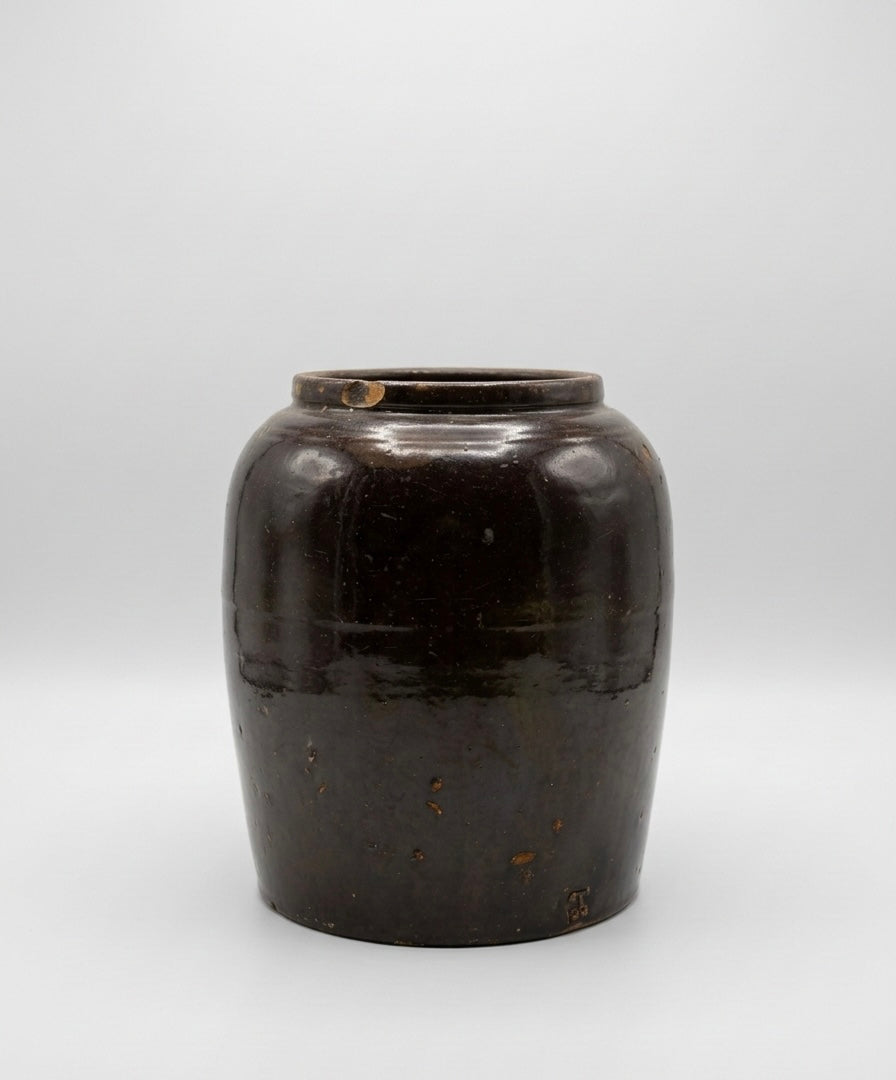 Brown Stoneware Vessel