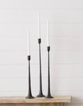 Hand Forged Iron Candle Holders | Set of 3