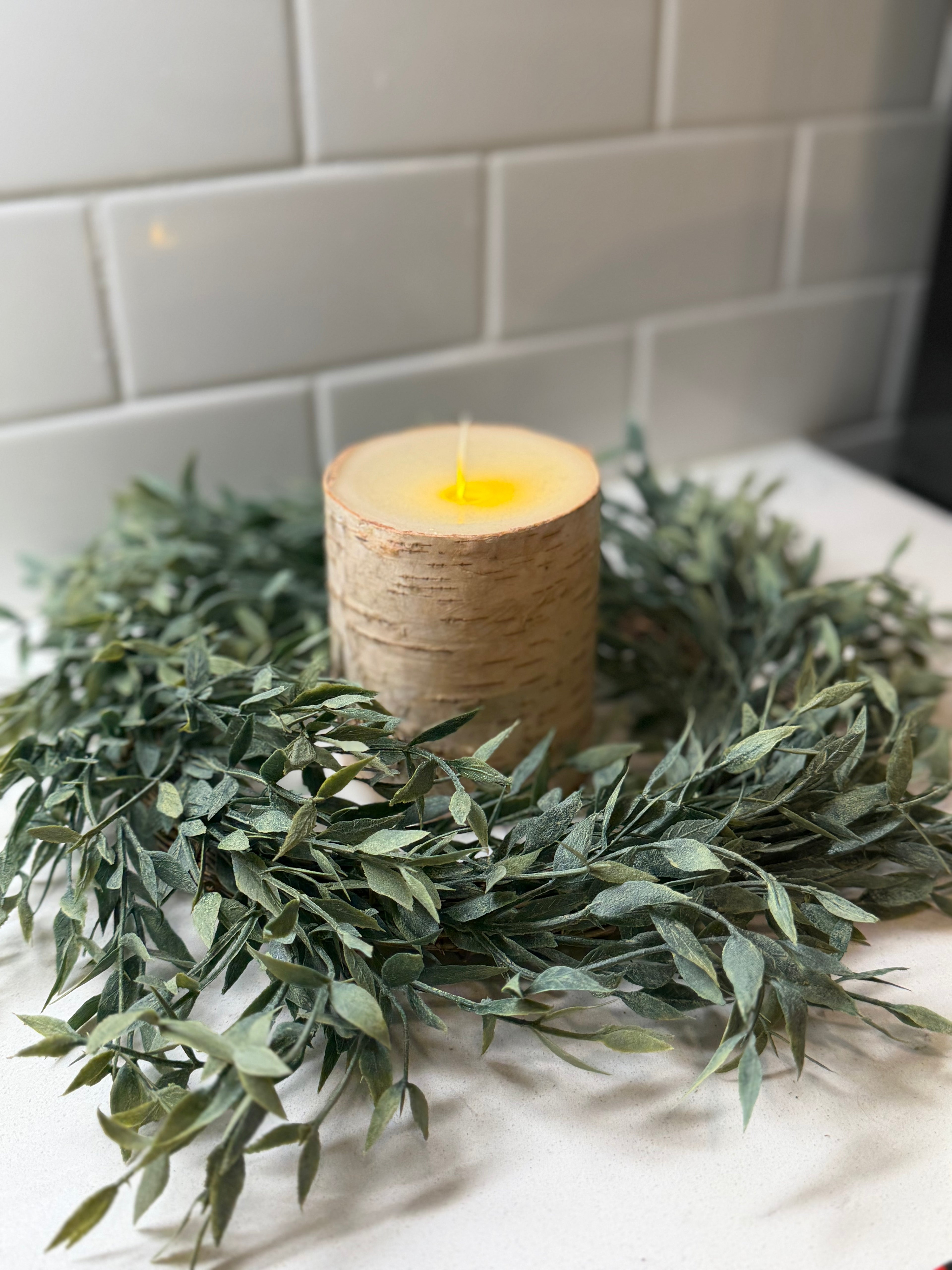 Twilight Ash Candle Ring 6.5”