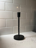 Black Taper Holder 8”