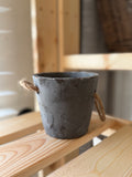Small Cement Planter with Jute Handles