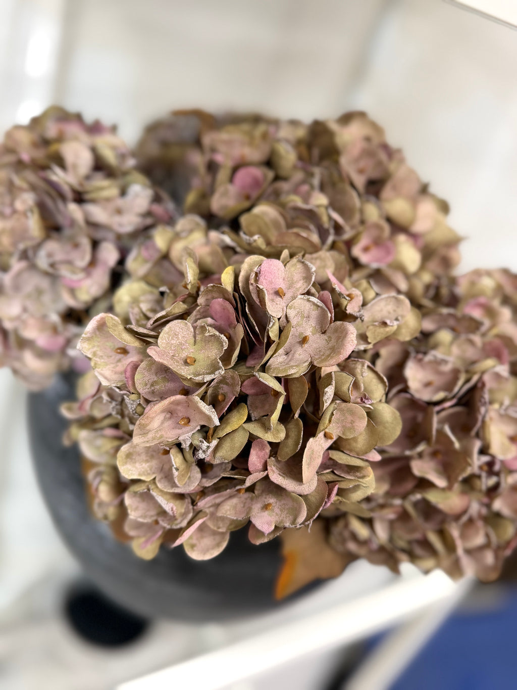 Faux Dried Hydrangea Stem