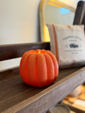 Pumpkin Realistic Moving Flame Candle 6x5in