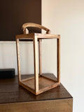 Medium Mango Wood Lantern 12”