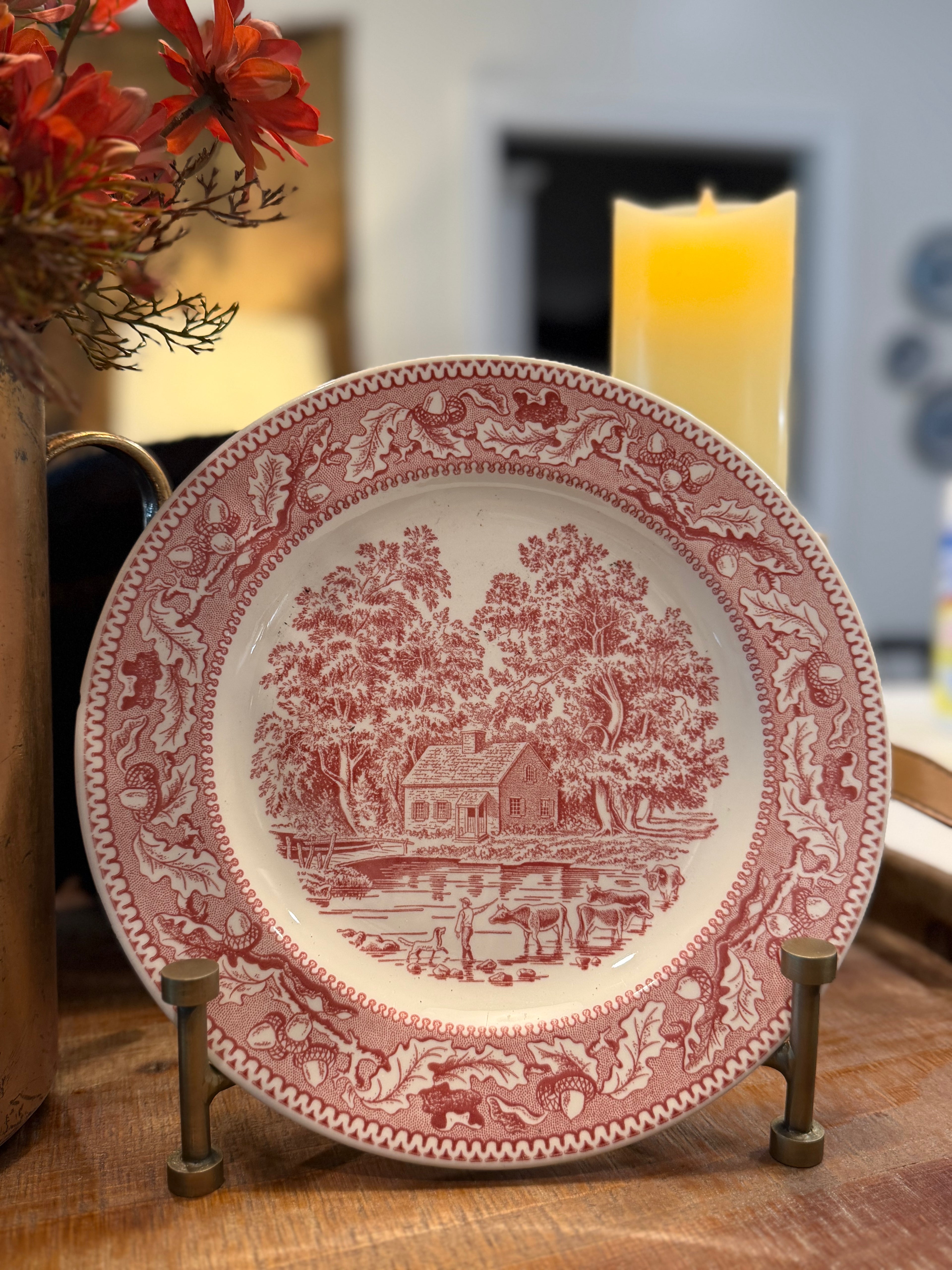 Vintage “Memory Lane” Plate