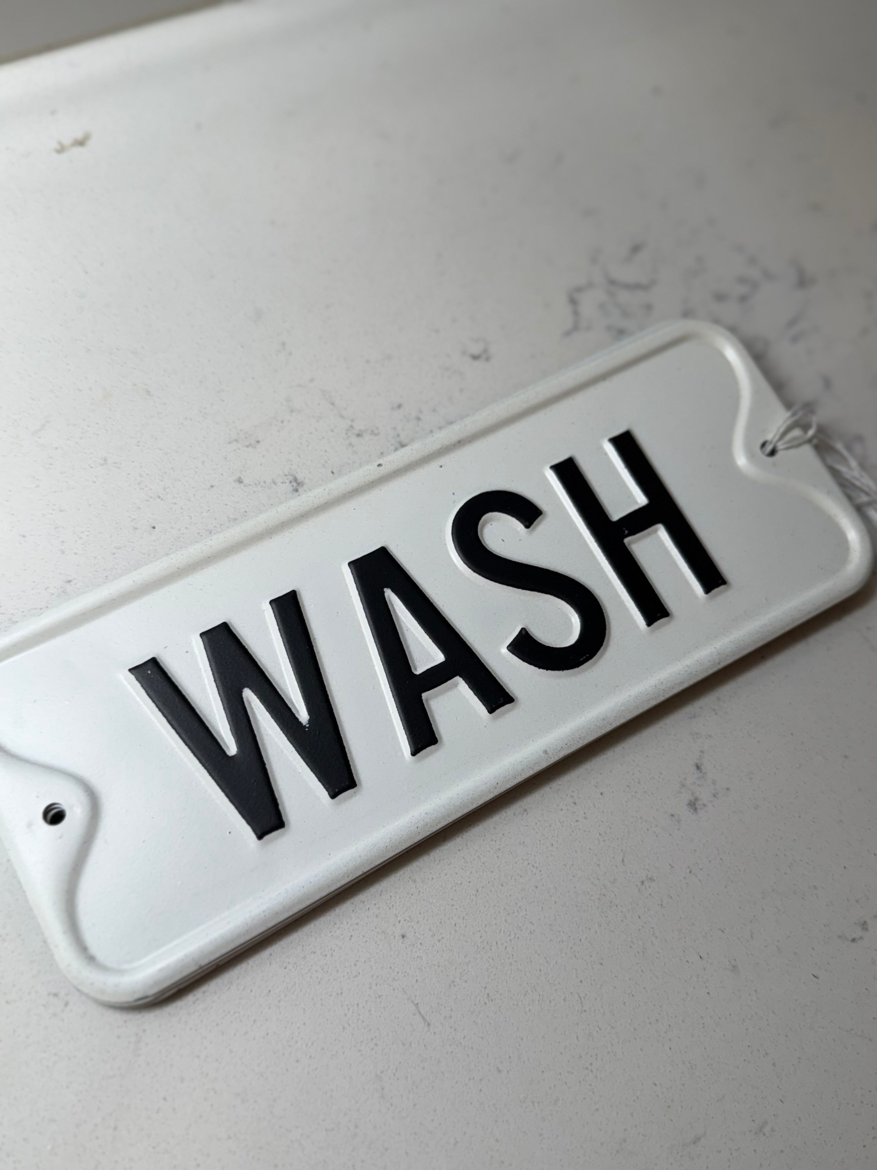 “wash” Sign 9”