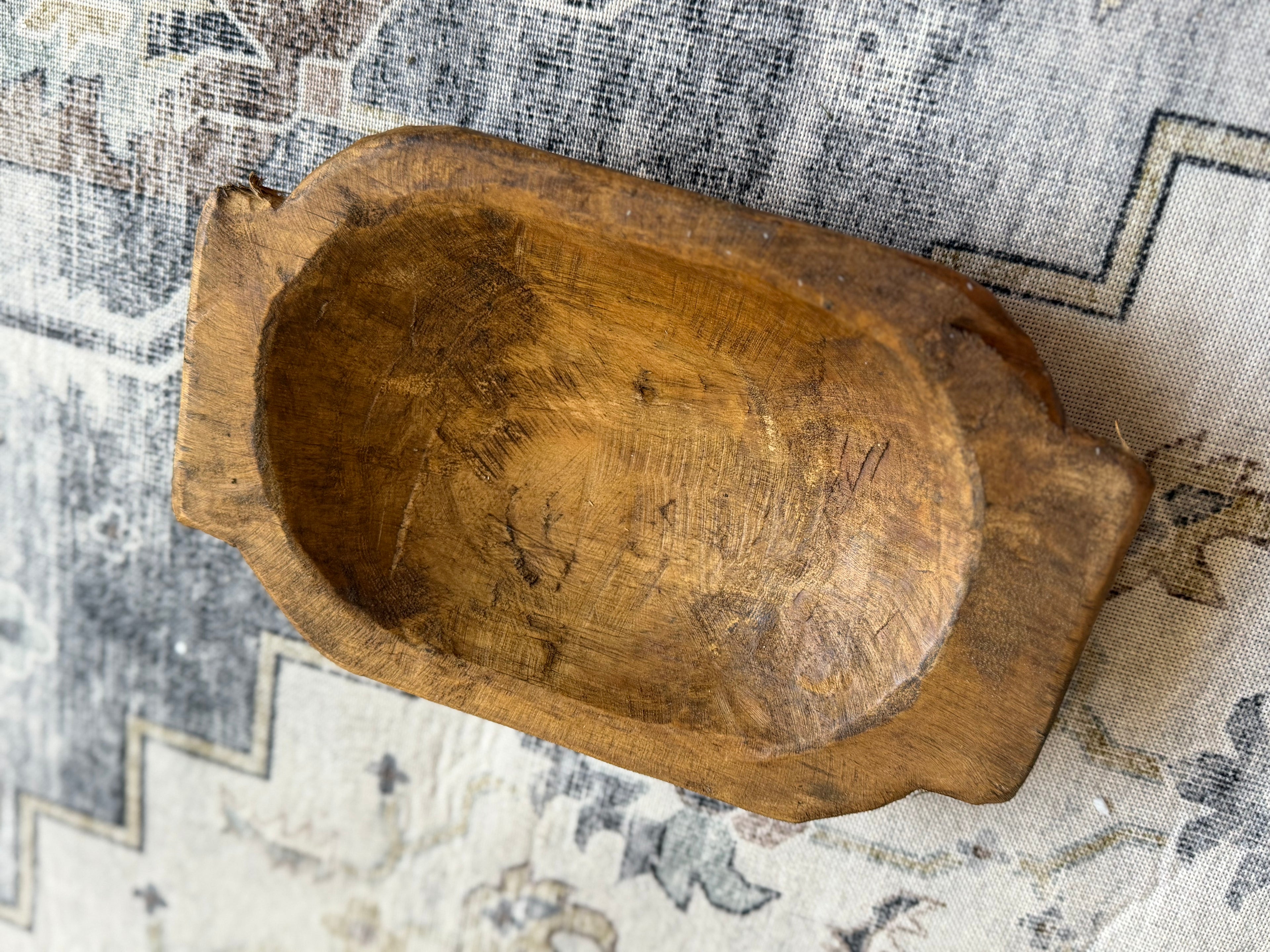 Medium Stain Dough Bowl