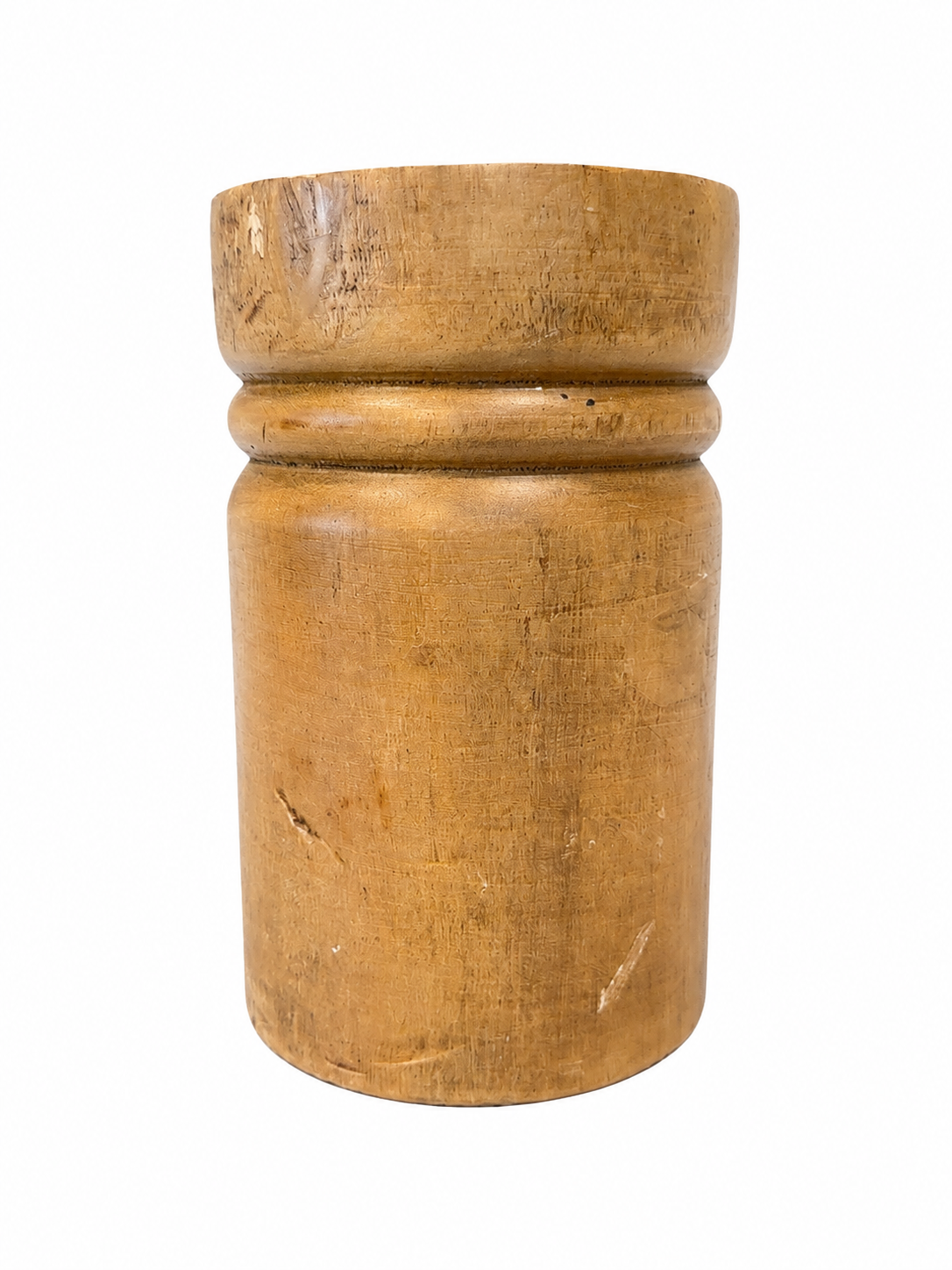 Mango Wood Candle Holder 8”
