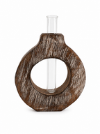 Wooden Beaker Vase Small 7”