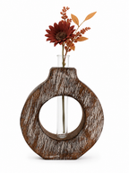 Wooden Beaker Vase Small 7”