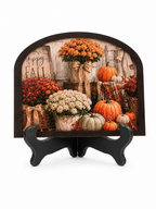Rustic Black Wooden Art Stand – 9”