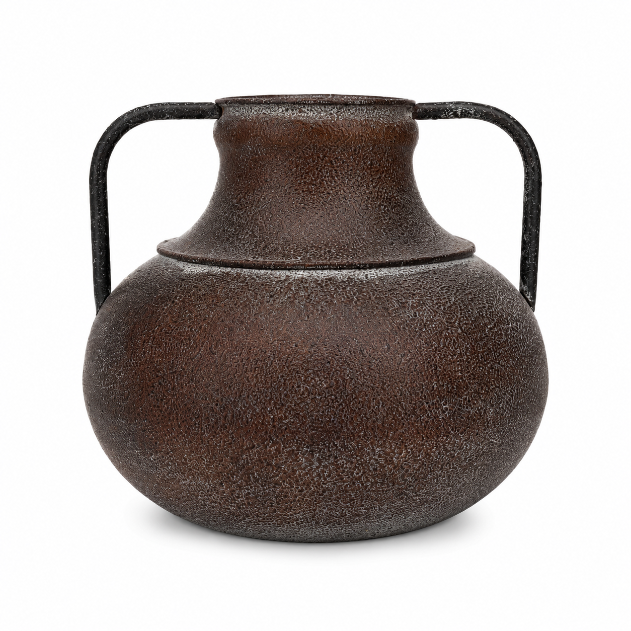 Rustic Iron Handle Urn | 7.5”