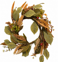 Wheat Berry Candle Ring 6.5in