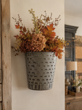 Half Olive Bucket Wall Planter
