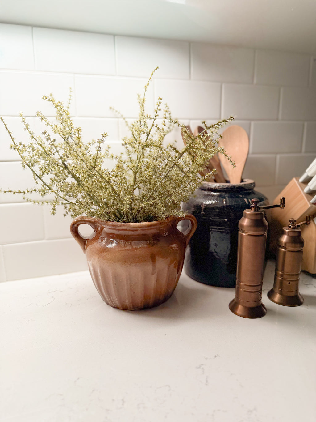 Found Handled Bean Pot