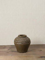 Small Ribbed Bud Vase - Umber
