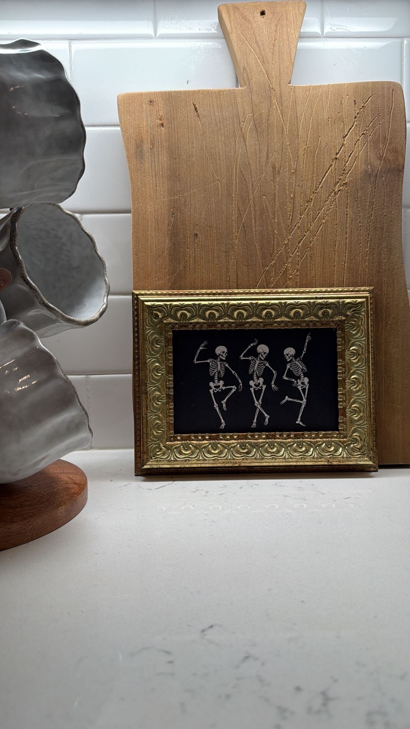 Skeleton Crew 4x6 Art in Gilded Frame