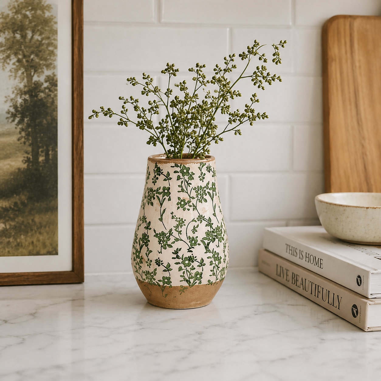 Verdant Cottage Vase 8.5”