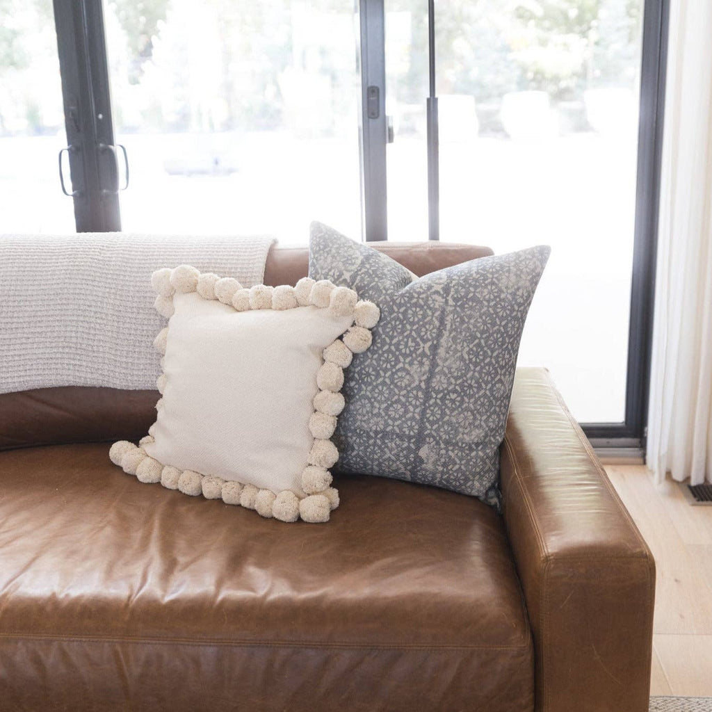 Harbor Block Print Pillow Cover 22”