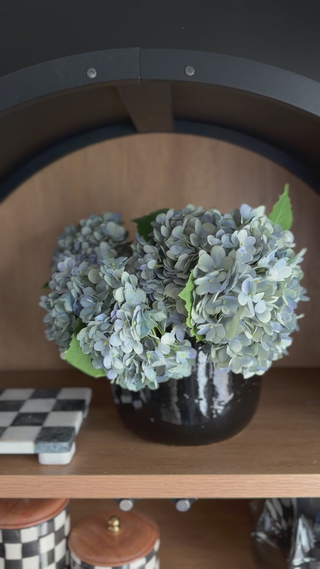 Blue Hydrangea Pick 13”