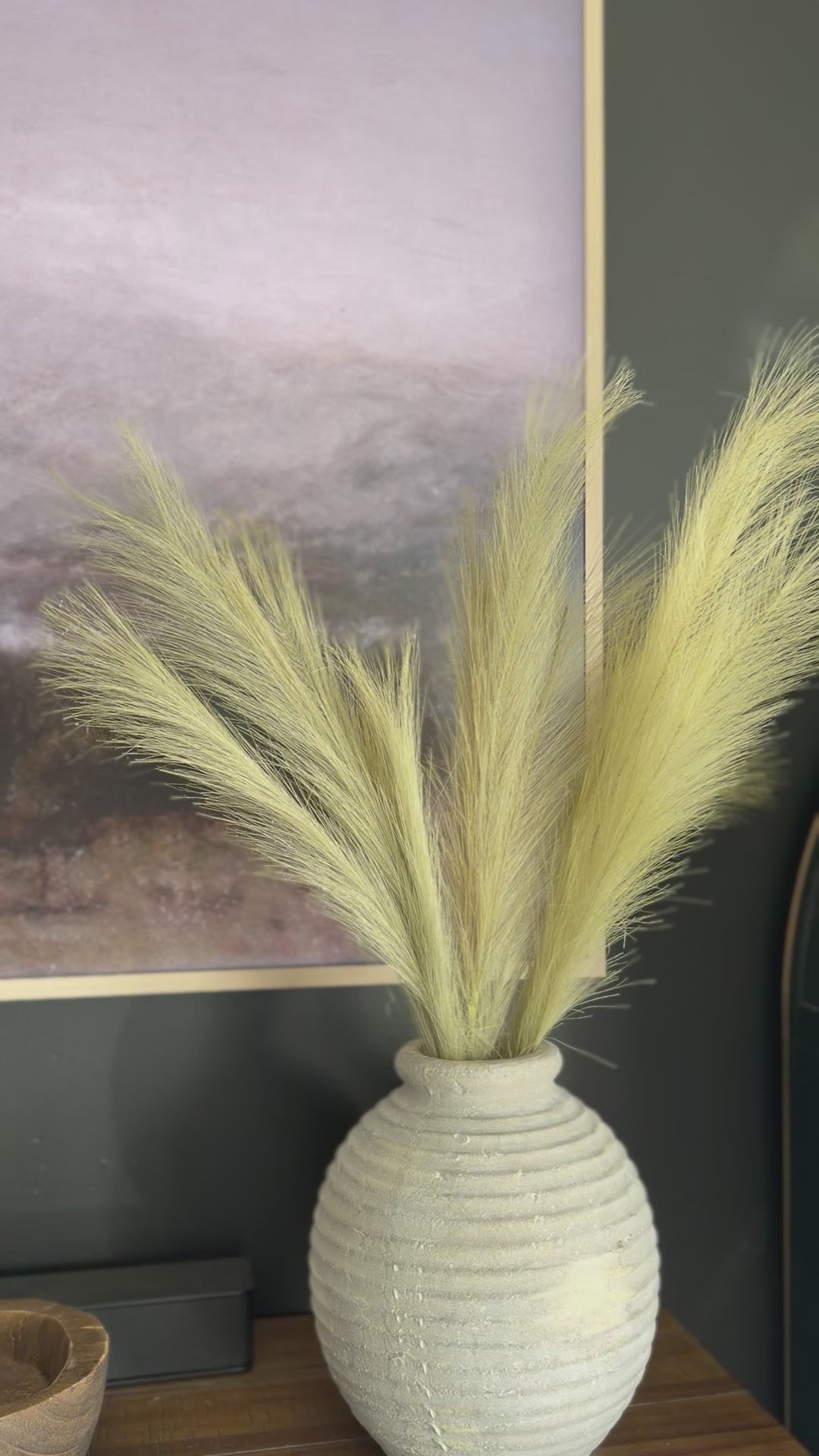 Pampas Grass Stem 32” Sage Color