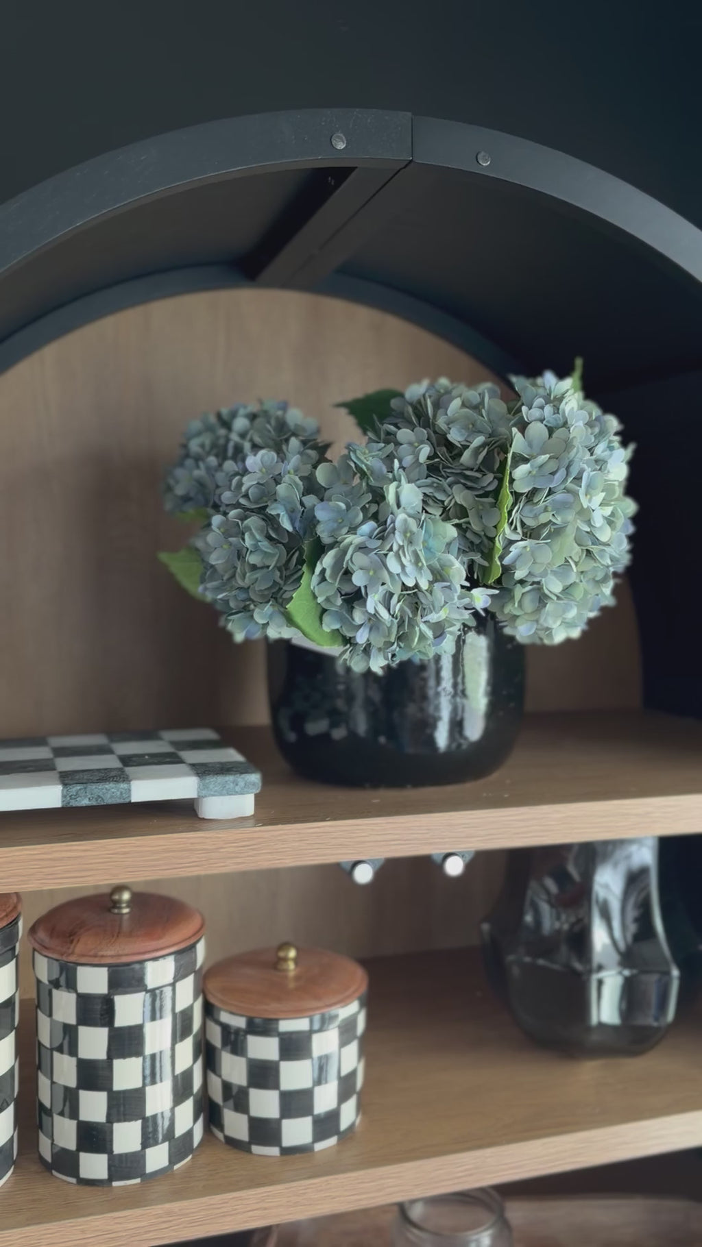 Blue Hydrangea Pick 13”