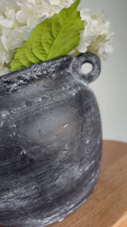 Round Textured Jug with Handles